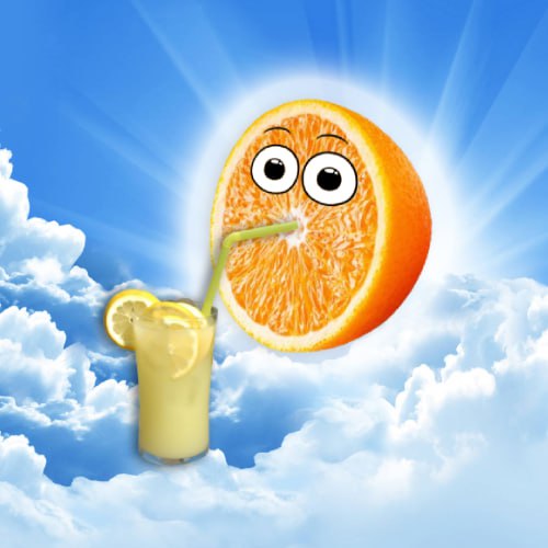 HODL Coin: A Zesty and Sweet MEME Coin - Half Orange Drinking