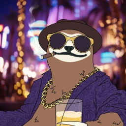 SLOTHE MEME Coin: Degen Sloth lounging, betting & sipping in style!